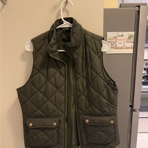 Green Quilted Vest